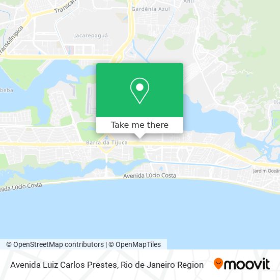 Mapa Avenida Luiz Carlos Prestes