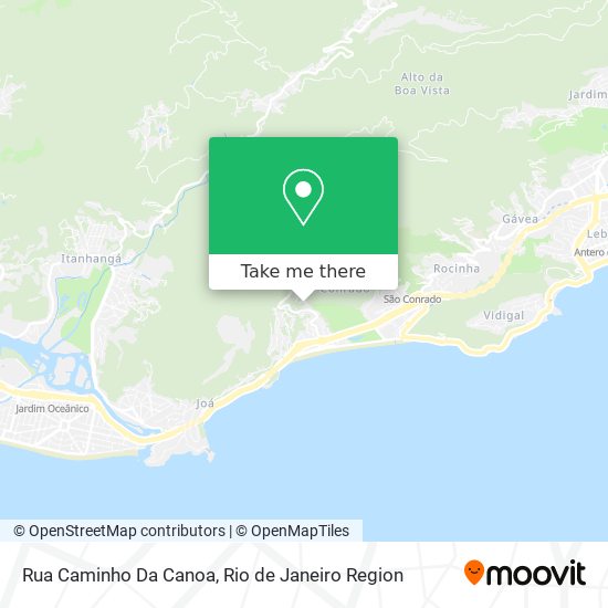Rua Caminho Da Canoa map
