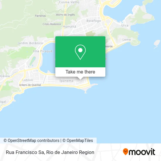 Rua Francisco Sa map