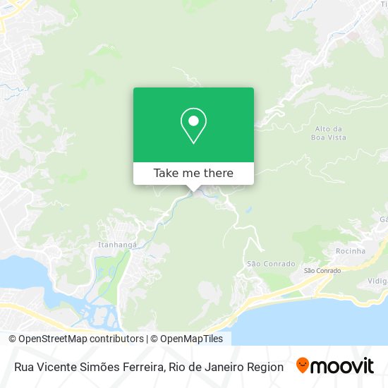 Mapa Rua Vicente Simões Ferreira