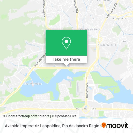 Mapa Avenida Imperatriz Leopoldina