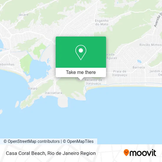 Casa Coral Beach map