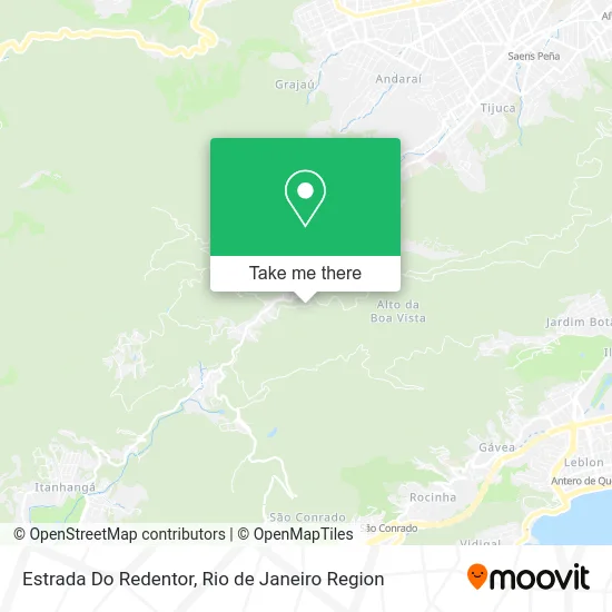 Estrada Do Redentor map