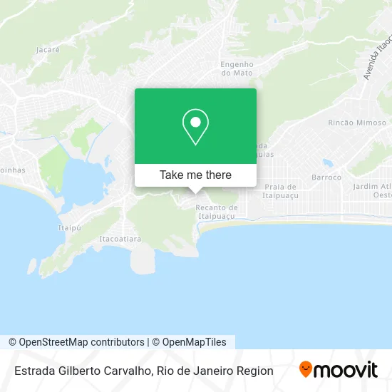 Estrada Gilberto Carvalho map