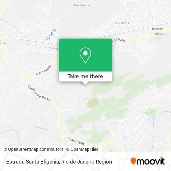 Estrada Santa Efigênia map