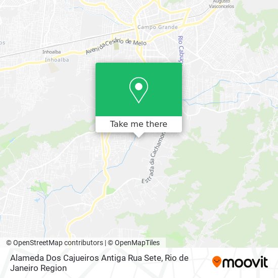 Alameda Dos Cajueiros Antiga Rua Sete map