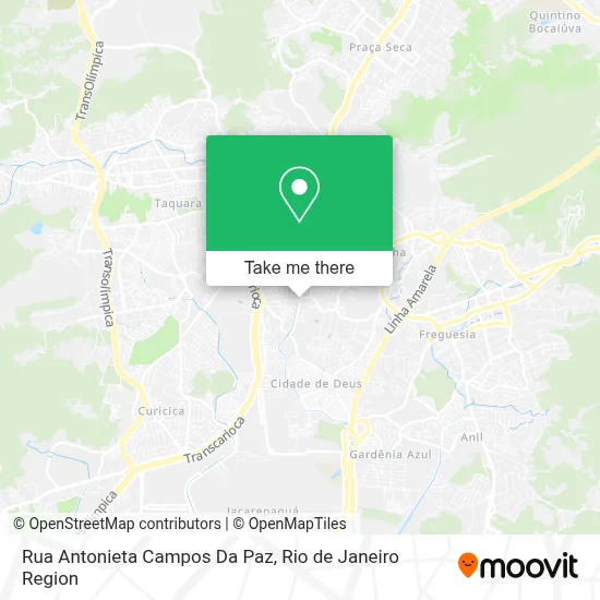 Rua Antonieta Campos Da Paz map