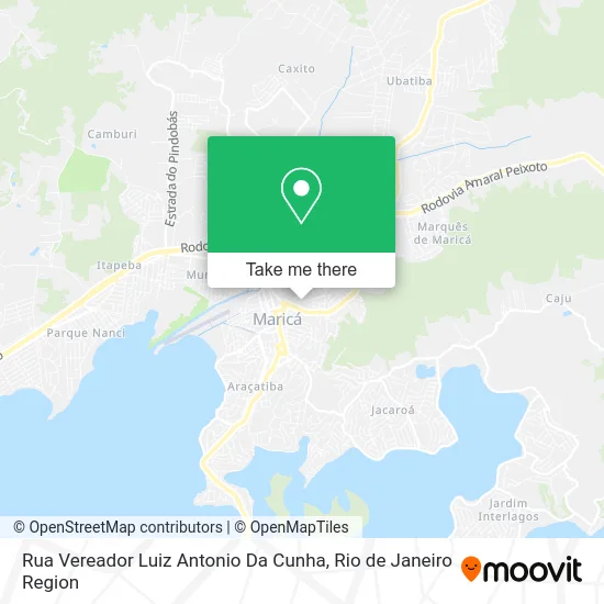 Rua Vereador Luiz Antonio Da Cunha map