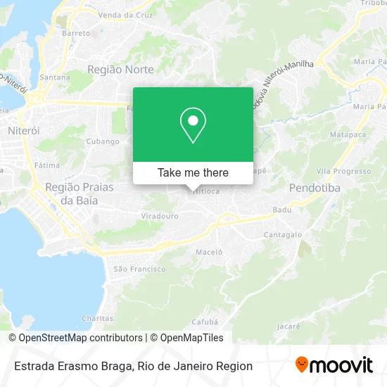 Estrada Erasmo Braga map