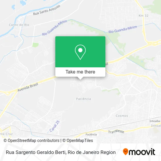 Rua Sargento Geraldo Berti map