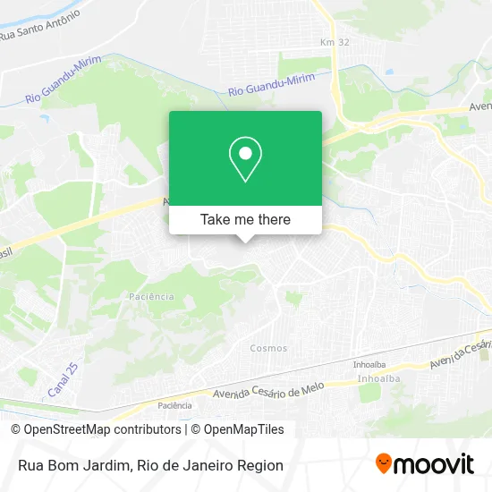 Rua Bom Jardim map
