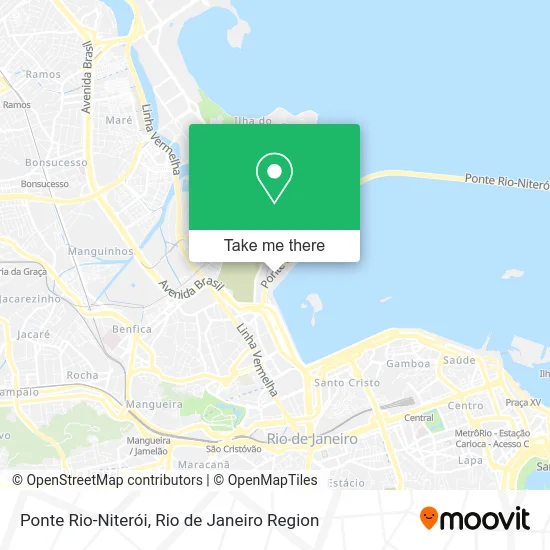 Ponte Rio-Niterói map