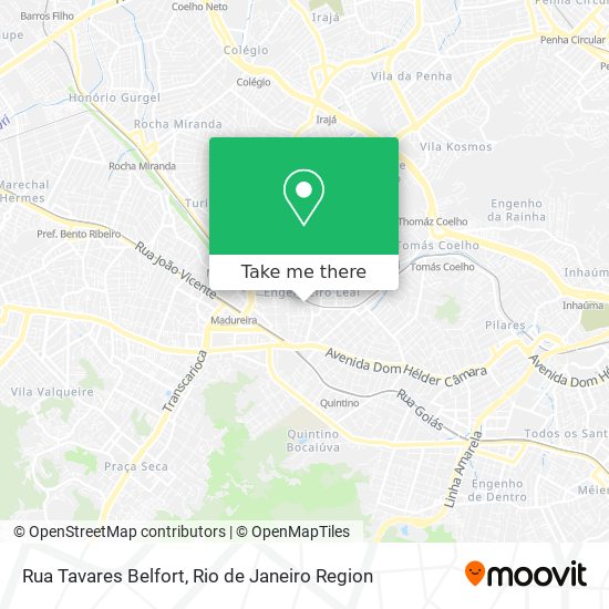 Mapa Rua Tavares Belfort