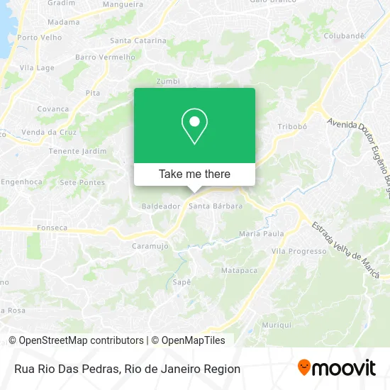 Rua Rio Das Pedras map