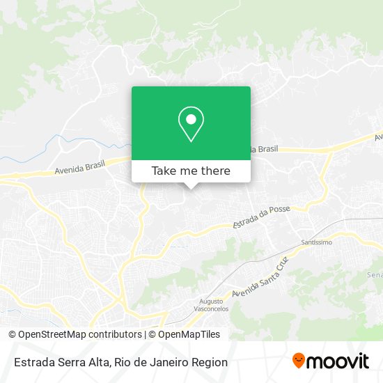 Mapa Estrada Serra Alta