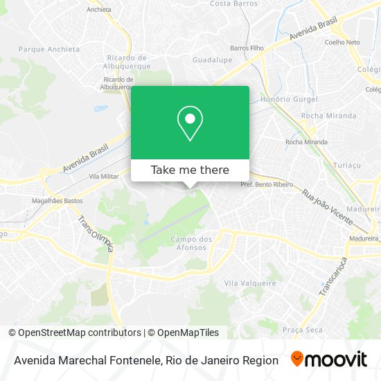 Mapa Avenida Marechal Fontenele