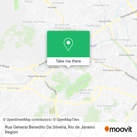 Rua General Benedito Da Silveira map