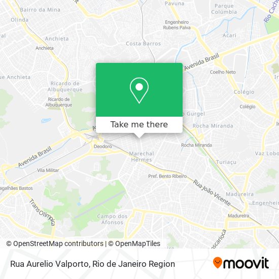 Mapa Rua Aurelio Valporto