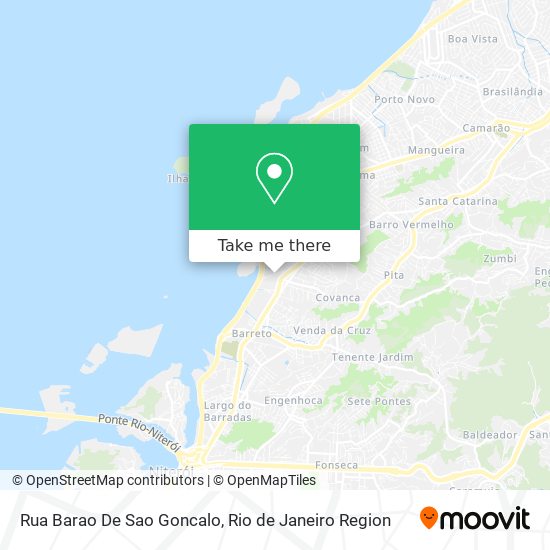 Mapa Rua Barao De Sao Goncalo