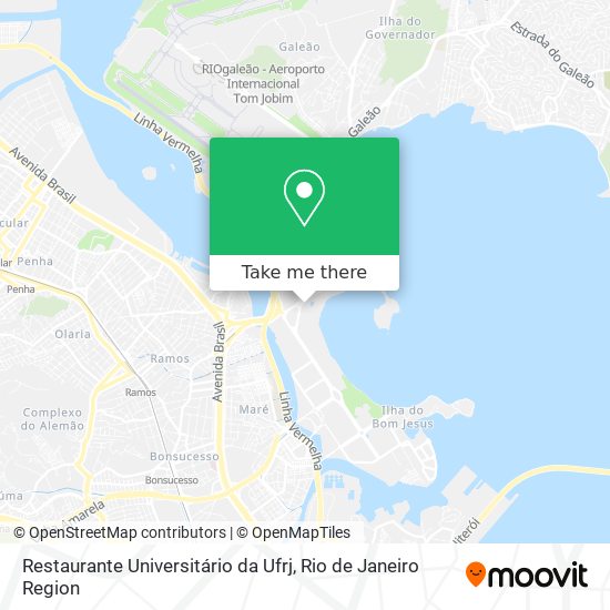 Restaurante Universitário da Ufrj map