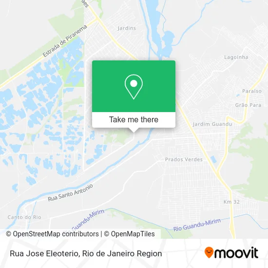 Rua Jose Eleoterio map