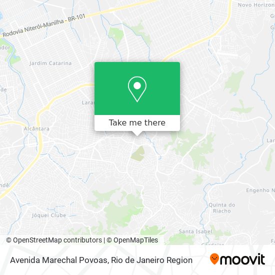 Mapa Avenida Marechal Povoas