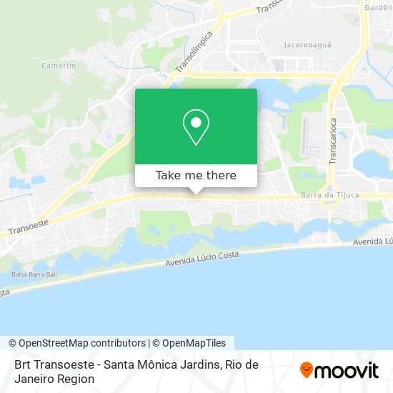 Brt Transoeste - Santa Mônica Jardins map