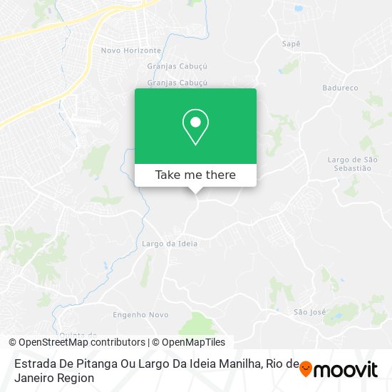 Estrada De Pitanga Ou Largo Da Ideia Manilha map