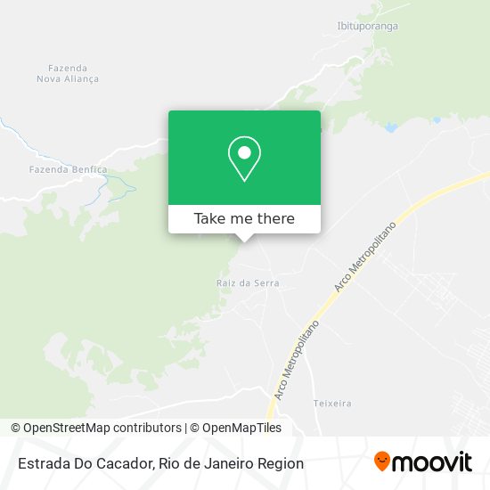 Estrada Do Cacador map