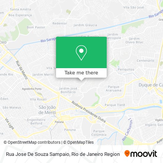 Mapa Rua Jose De Souza Sampaio