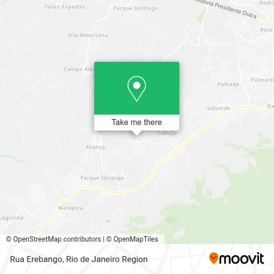 Rua Erebango map