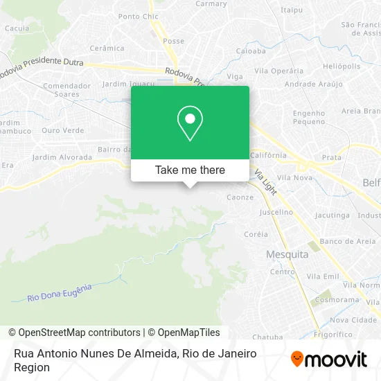 Rua Antonio Nunes De Almeida map