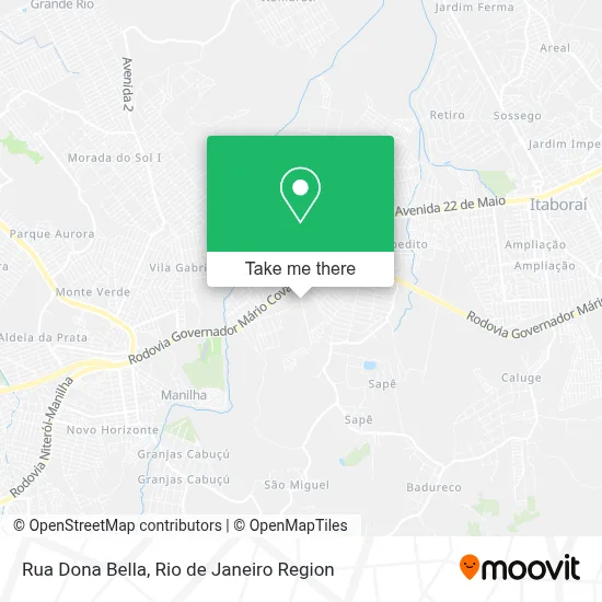 Rua Dona Bella map