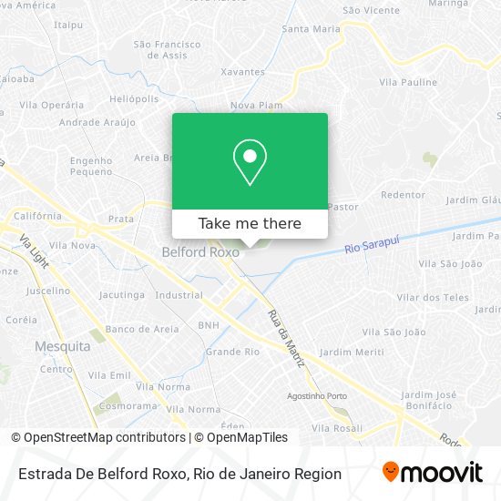 Estrada De Belford Roxo map