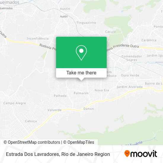 Estrada Dos Lavradores map