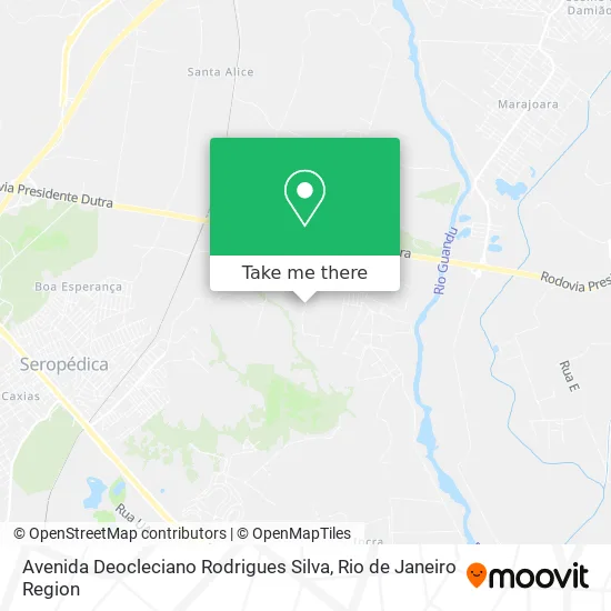 Avenida Deocleciano Rodrigues Silva map