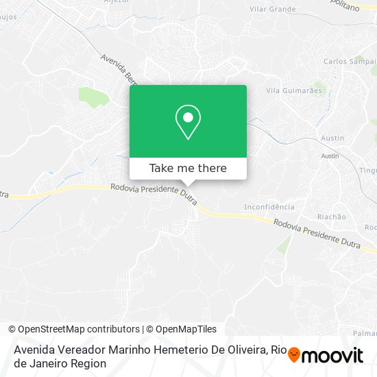 Avenida Vereador Marinho Hemeterio De Oliveira map