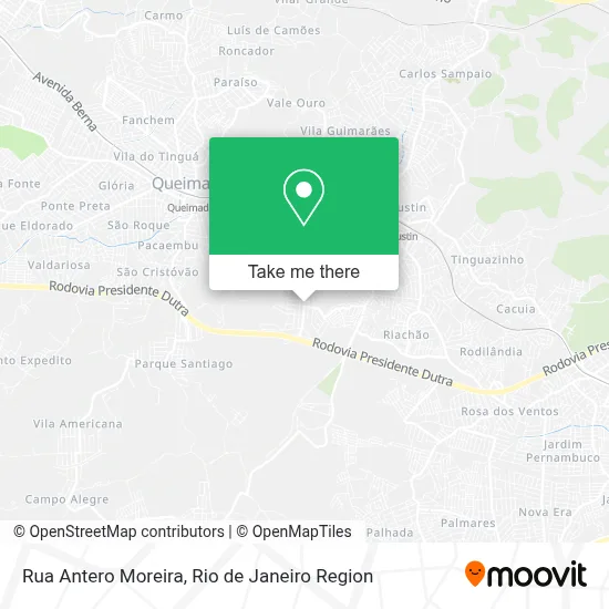Rua Antero Moreira map