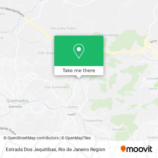 Estrada Dos Jequitibas map