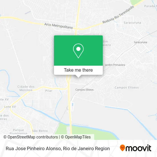 Rua Jose Pinheiro Alonso map