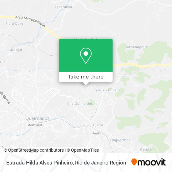 Estrada Hilda Alves Pinheiro map