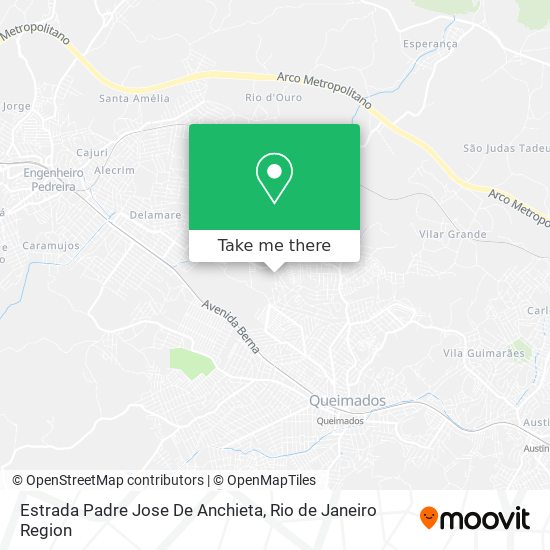 Mapa Estrada Padre Jose De Anchieta