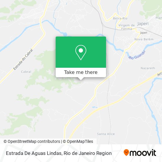 Estrada De Aguas Lindas map