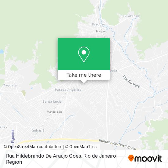 Rua Hildebrando De Araujo Goes map