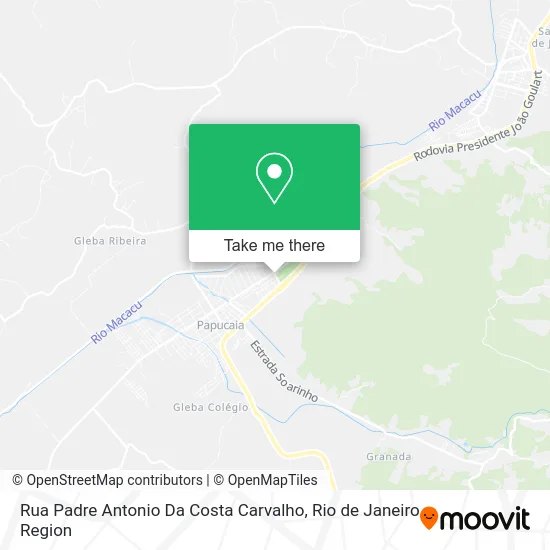Rua Padre Antonio Da Costa Carvalho map