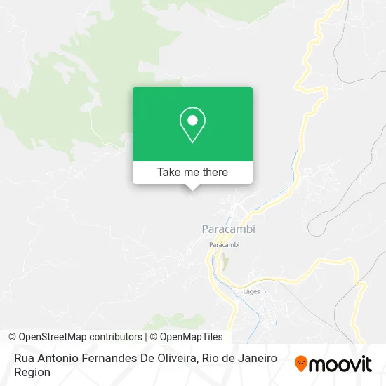 Rua Antonio Fernandes De Oliveira map
