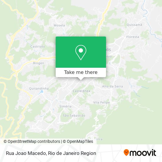 Mapa Rua Joao Macedo