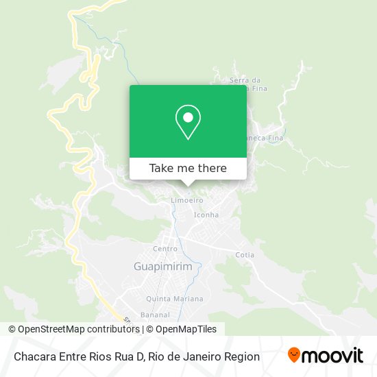 Chacara Entre Rios Rua D map