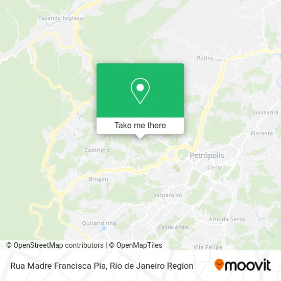 Rua Madre Francisca Pia map