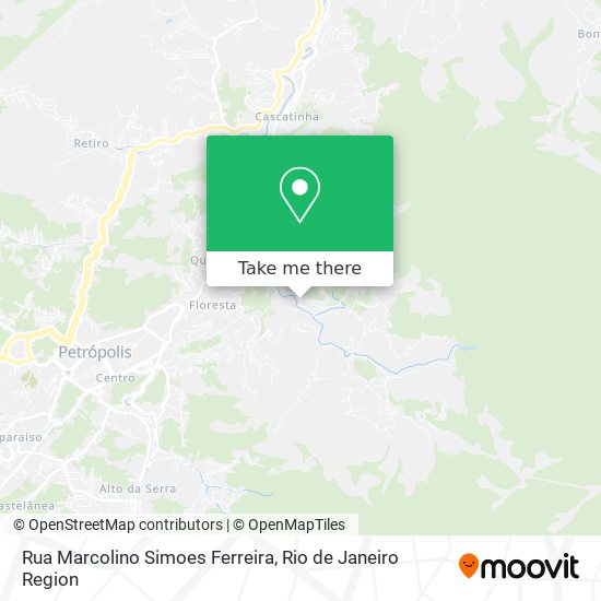 Mapa Rua Marcolino Simoes Ferreira